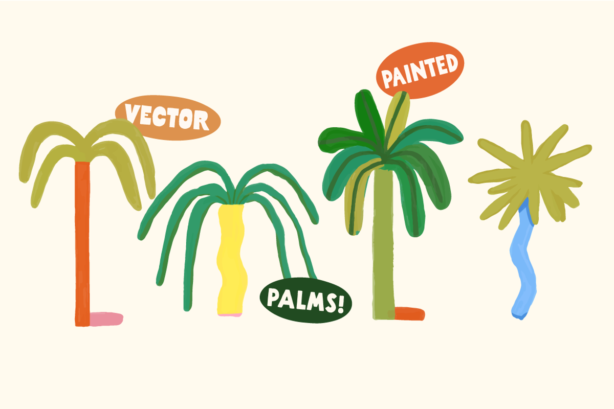 Palm Trees! Painted Illustrations, a Graphic by Studio Funshop by Kelli (Photo 2 of 4)