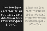 Deux Brother | Fun Display 2 Style, a Handwritten Font by Denustudios (Thumbnail 13 of 15)
