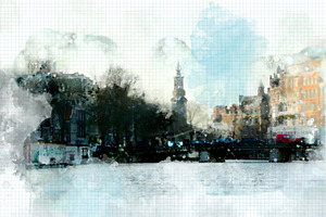 Watercolor Style - Amsterdam3