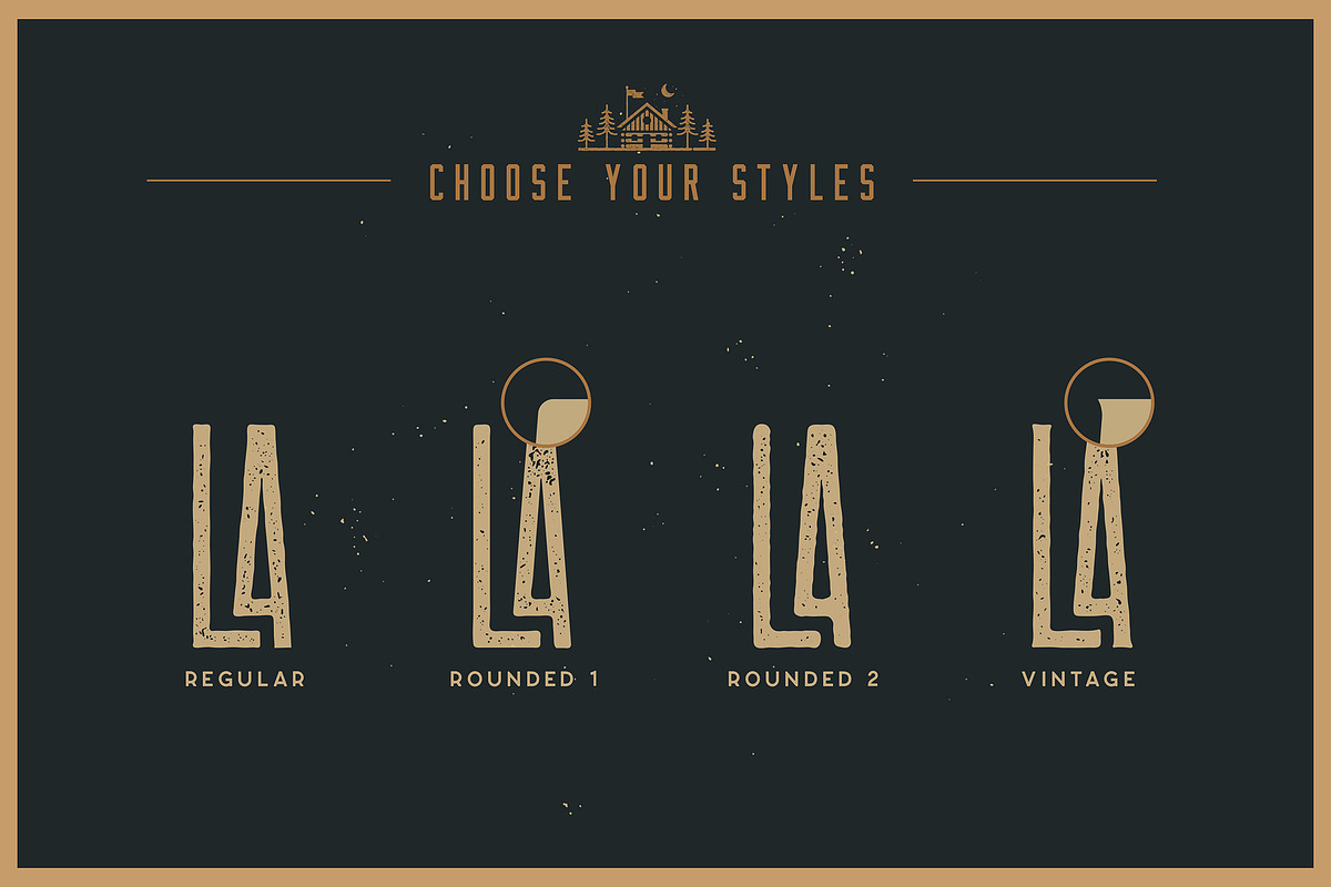 Las Valles Textured Typeface, a Sans Serif Font by Kaligra.co (Photo 15 of 19)