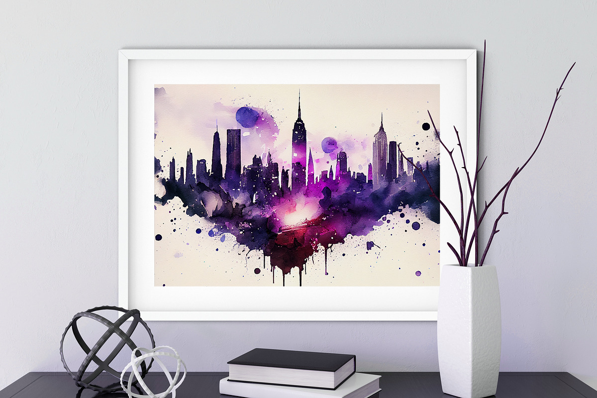 New York Watercolor Art Print, a Decorative Illustration by Lavinsky Art Store (Photo 7 of 7)