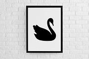 Swan Silhouette SVG, an Animal Illustration by newminddesign (Thumbnail 2 of 3)
