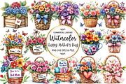 Happy Mother's Day Clipart, an Illustration by OK Design (Thumbnail 1 of 5)