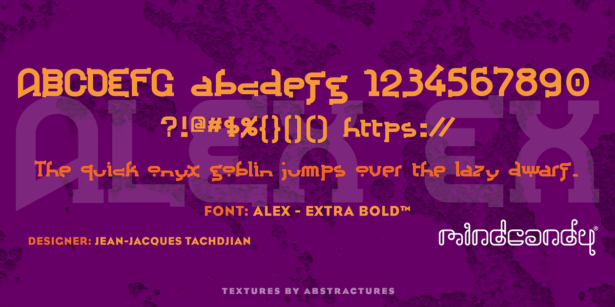 Alex™, a Slab Serif Font by MINDCANDY (Photo 3 of 3)