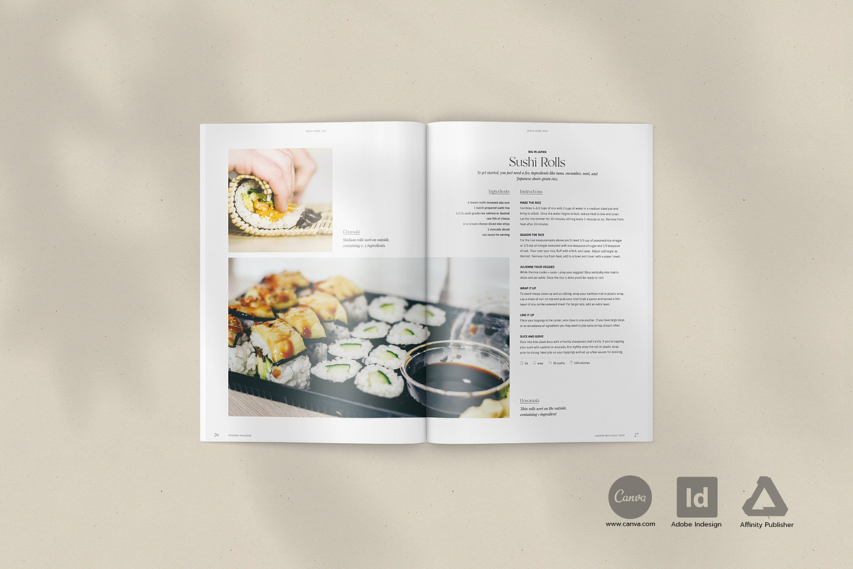 Cook- and Recipebook / Canva + Indd, a Brochure Template by Imagination Area (Photo 13 of 23)