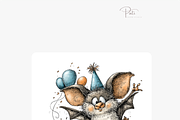 100 Birthday Animal Clipart PNGs, an Animal Illustration by Pati Charm Studio (Thumbnail 7 of 9)