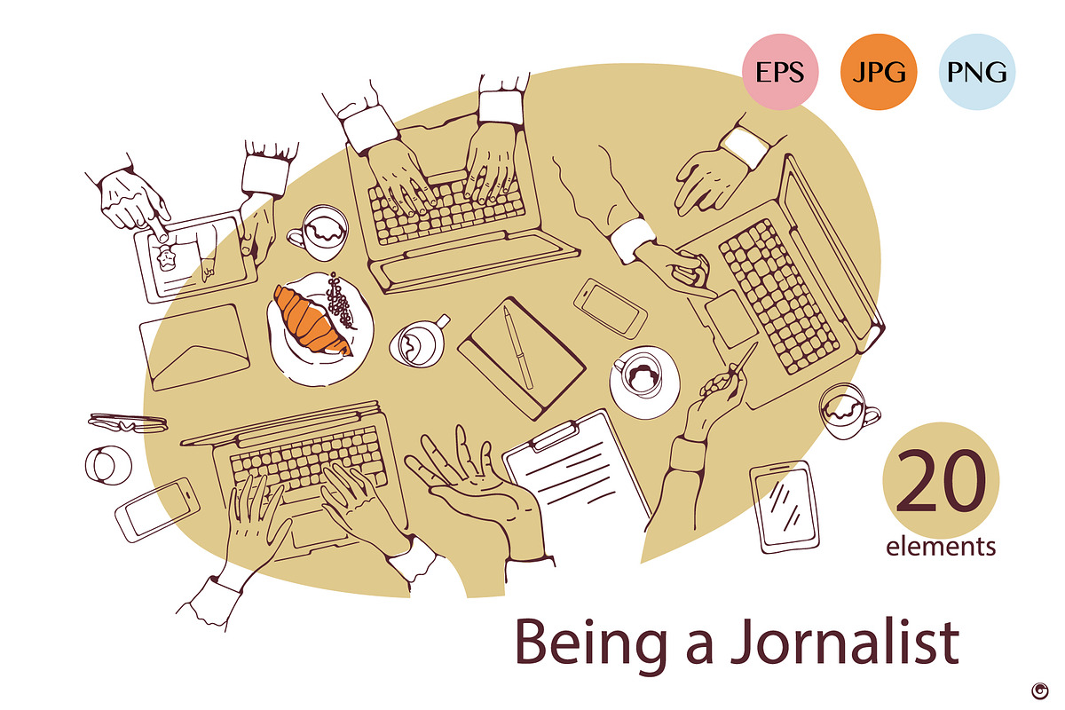 Being a journalist, a Person Illustration by Olillia (Photo 9 of 12)