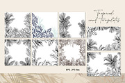 Tropical black& white plants, a Decorative Illustration by Jeanna Draw (Thumbnail 12 of 19)