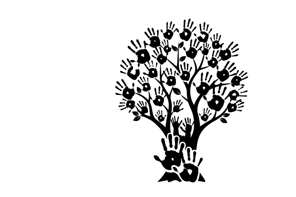 family handprint tree silhouette, an Illustration by Amazin_art (Photo 13 of 29)