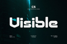 CS Visible – Futuristic Font