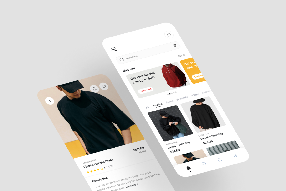 NEW TREND - Fashion App UI Kit, an UI Kit Template by iDoodle Studio (Photo 3 of 4)