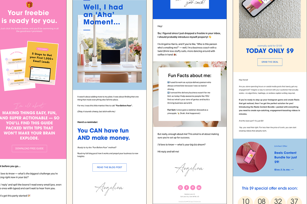 Welcome Email Templates for Flodesk, an Email Template by My Social Boutique (Photo 4 of 4)