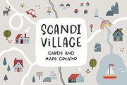 Scandi village. Maps & cards creator, a Graphic by Murvin (Thumbnail 1 of 16)