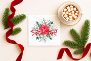 Christmas. Watercolor Clipart Set, an Illustration by NataliMiasStore (Thumbnail 7 of 7)