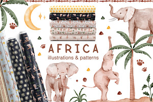 Africa - safari animals patterns