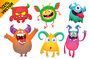 Candy Cloud - 6 Cute Monsters, a Decorative Illustration by D R A W K M A N (Thumbnail 6 of 6)