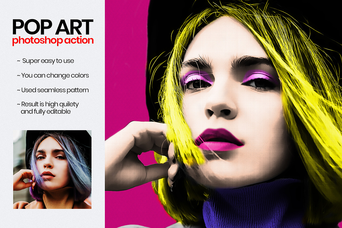 POP ART - PS Action, an Action Add-On by PSD Action (Photo 6 of 14)