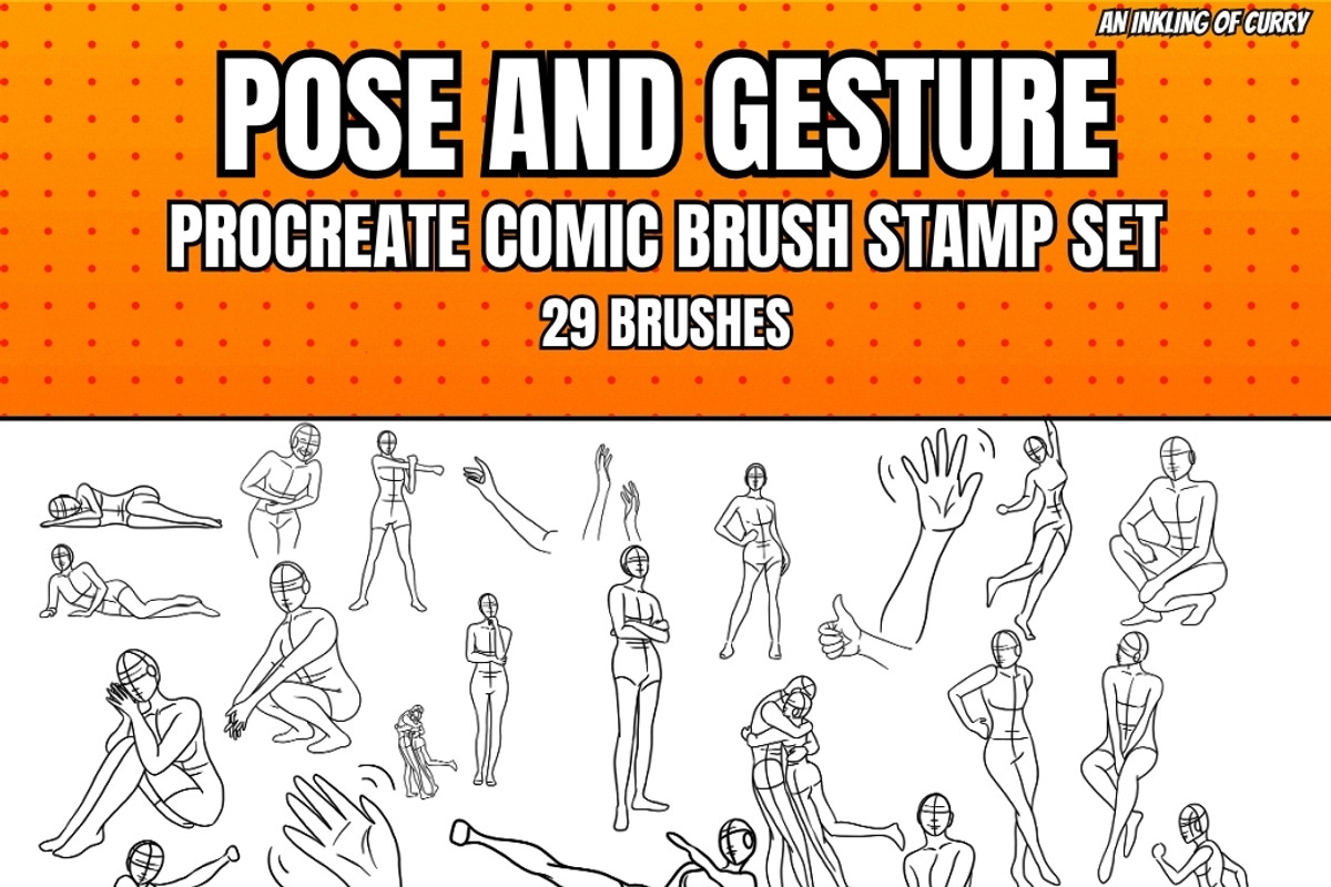 Ultimate Procreate Comic Brush Combo, a Brush Add-On by An Inkling Of Curry (Photo 7 of 8)