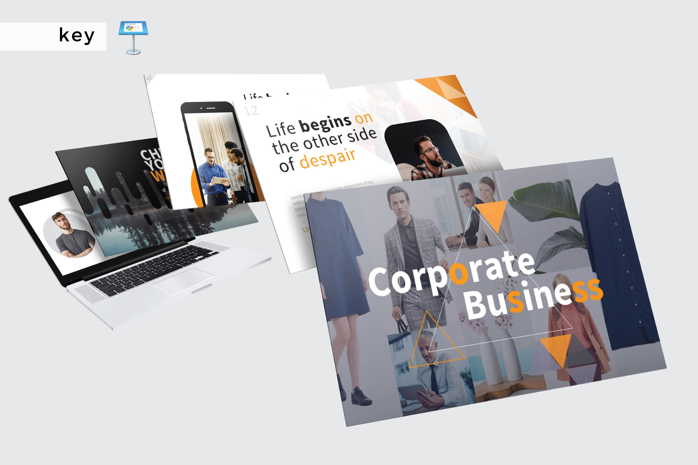 CORPORATE BUSINESS -Keynote Template, a Presentation Template by Shafura