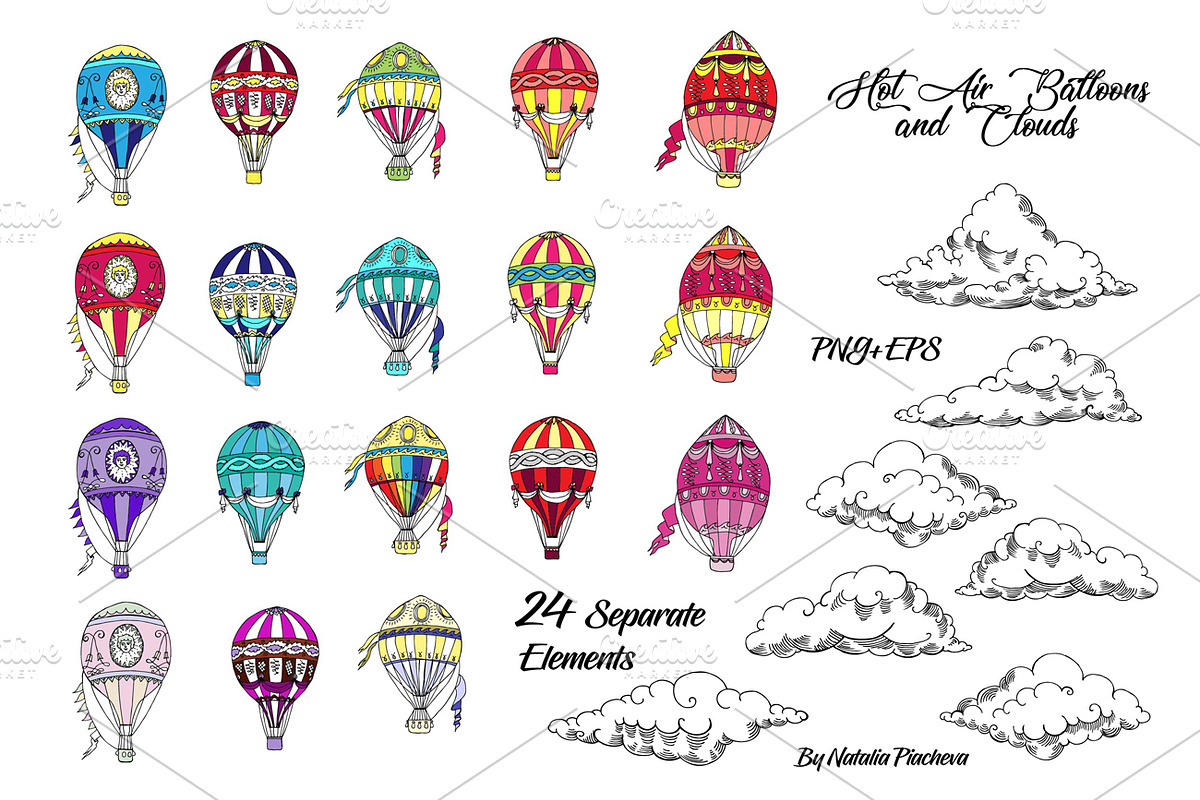 Colored Air Balloons, an Illustration by Nataliapiache (Photo 2 of 7)