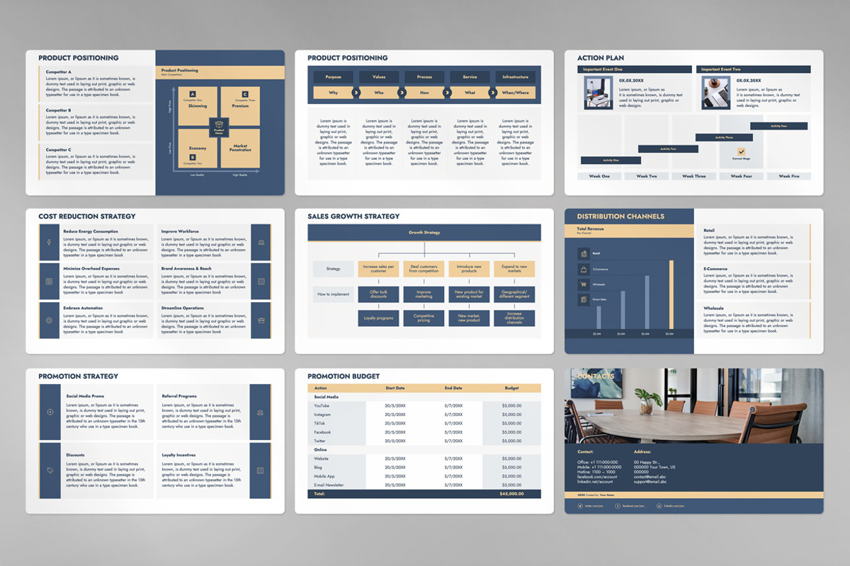 Sales Strategy Presentation Template, a Presentation Template by JetzTemplates (Photo 3 of 4)