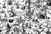 Halloween Chinoiserie Pattern, a Pattern Graphic by Paper & Pattern Studio (Thumbnail 7 of 9)