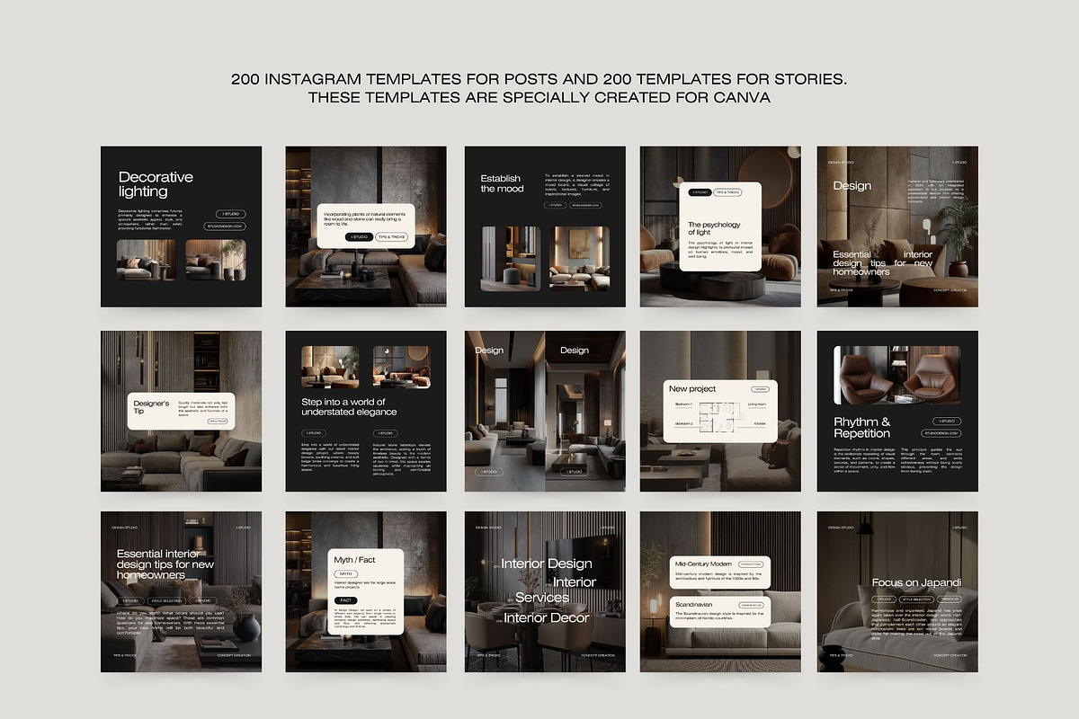 Interior Design Instagram Bundle III, a Social Media Template by Instprofi | Studio Estimo (Photo 45 of 49)
