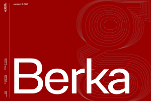 Berka Hybrid Sans Serif Family