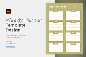 Weekly Planner Sheet Design-32