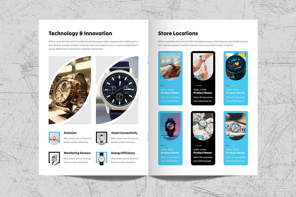 Watch Catalogue Template Design, a Brochure Template by White Graphic (Photo 10 of 11)