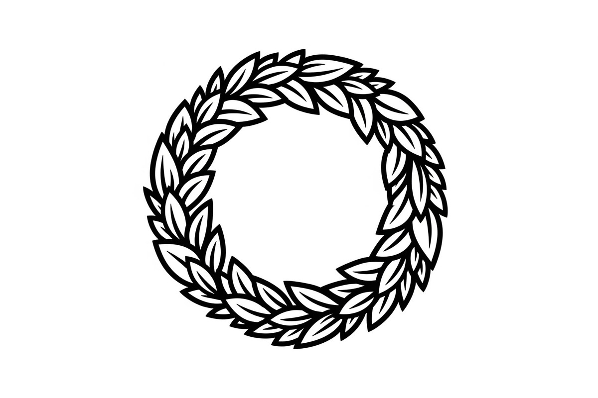 Leaf Laurel Wreath Frame Bundle, an Illustration by Gaye Art (Photo 16 of 51)