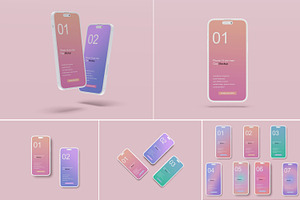 Iphone 14 Clay Mockup