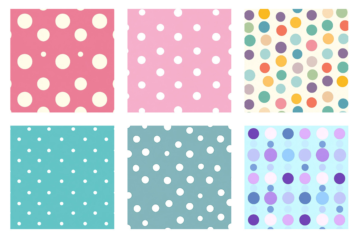 Easter Polka Dot Seamless Patterns, an Illustration by Dream Creation (Photo 3 of 7)