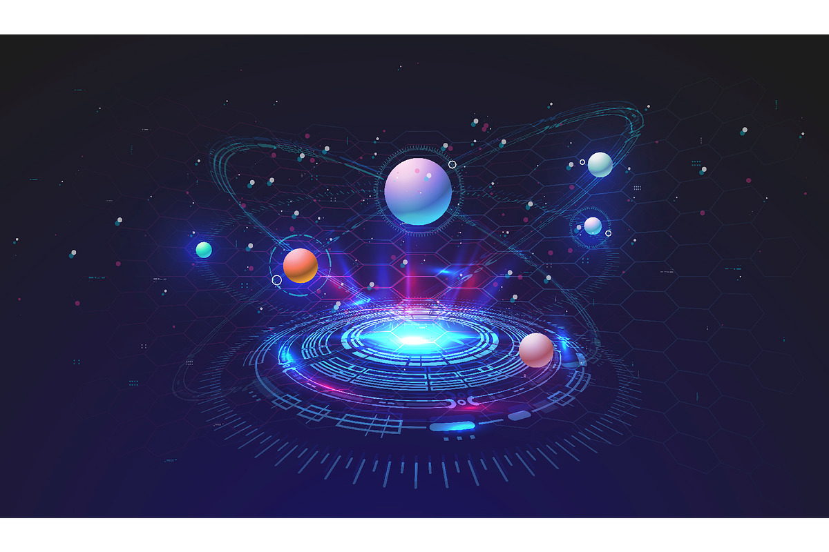 Abstract Futuristic Template, a Technology Illustration by Andrew_Derr (Photo 1 of 12)