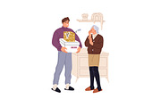 People exchange gifts, presents set, a Person Illustration by PaperTrident (Thumbnail 6 of 7)
