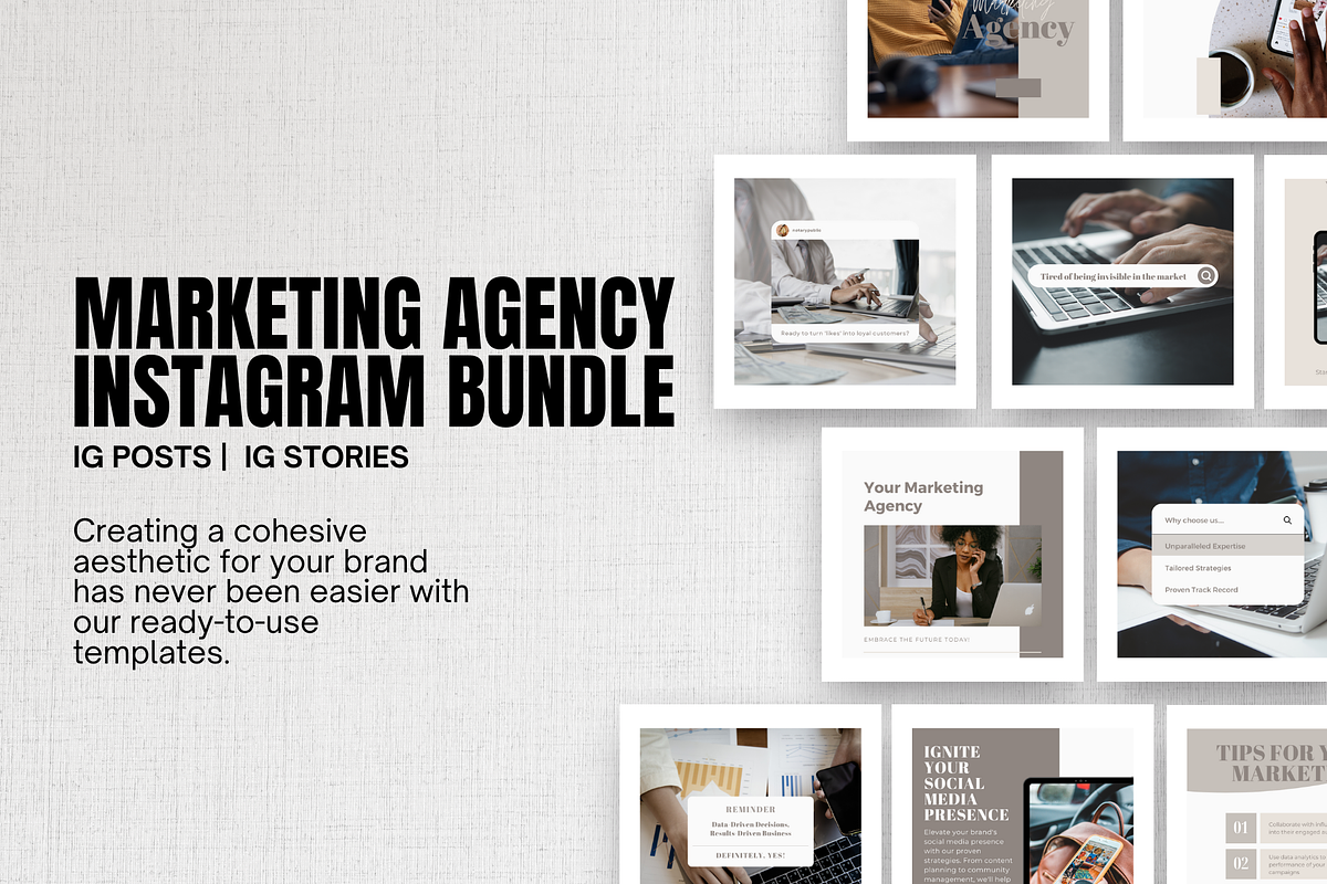 Digital Marketing Agency Instagram, a Social Media Template by EliteMatidi (Photo 2 of 8)