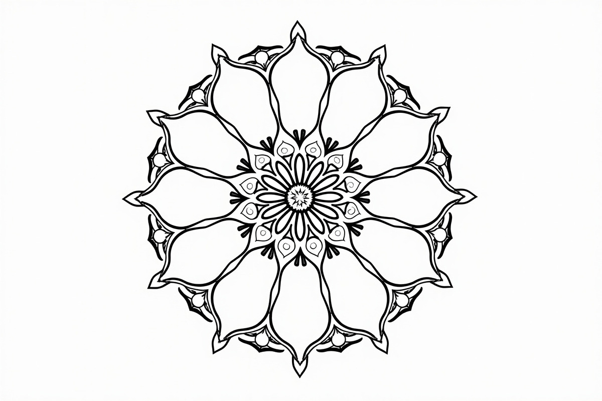 Mandala Pattern Coloring Bundle, a Graphic by Gfx_Store (Photo 8 of 11)