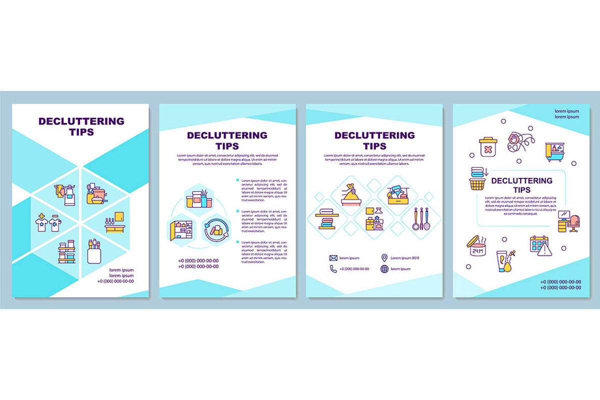 Decluttering tips brochure template, a Brochure Template by IMG Visuals