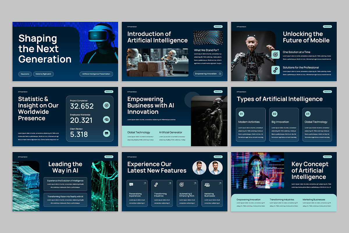 Artificial Intelligence Powerpoint, a Presentation Template by rgbryand (Photo 2 of 7)