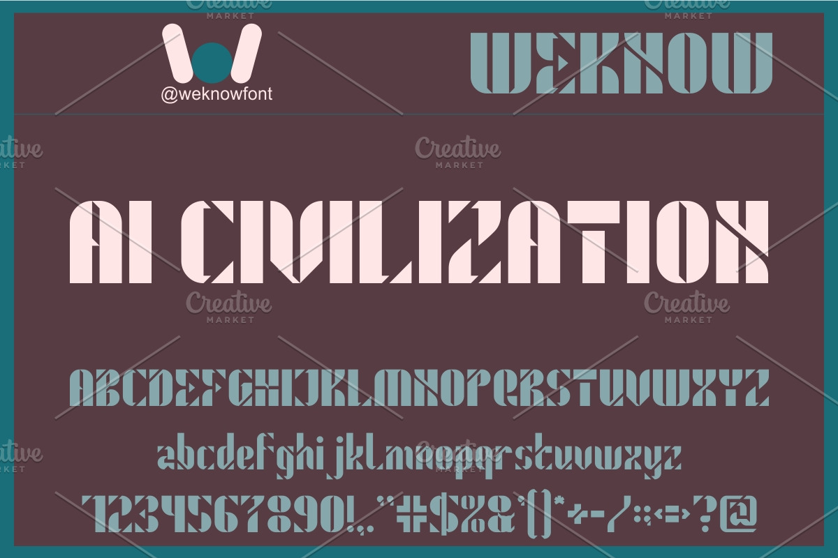 Robot life font, a Sans Serif Font by weknow (Photo 3 of 8)