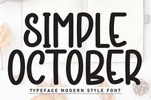 Simple October | Script Font