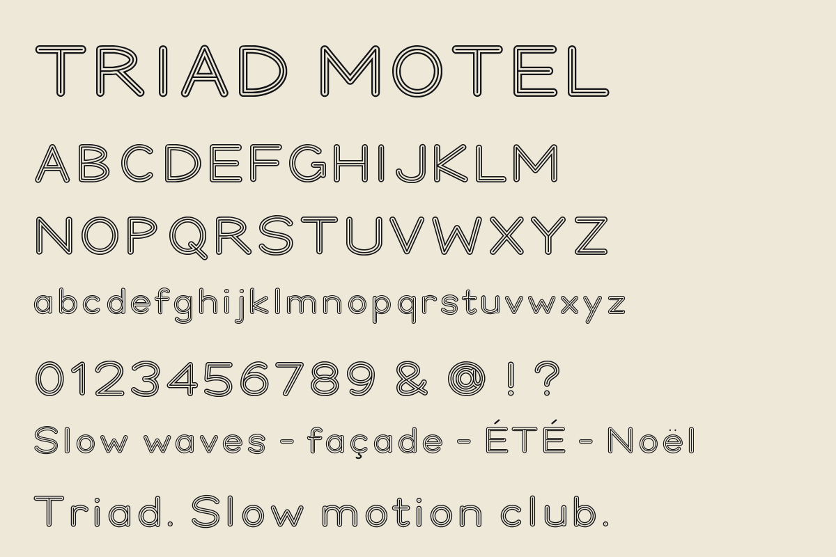 Triad Motel — Three-Rail Retro, a Sans Serif Font by Colorsfav (Photo 10 of 11)