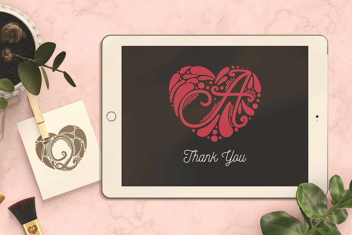 Heart Alphabet - Vector files, an Illustration by Alina Sh (Photo 5 of 5)