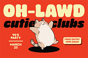 Chomp A Bold Chubby Font, a Sans Serif Font by Glowtype (Thumbnail 11 of 15)