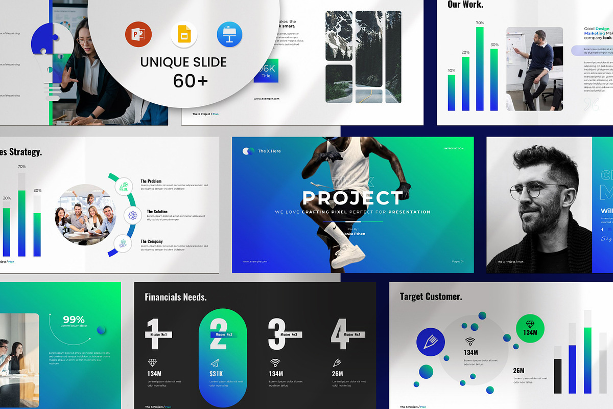 The X Project PowerPoint Template, a Presentation Template by Typetheme (Photo 1 of 9)