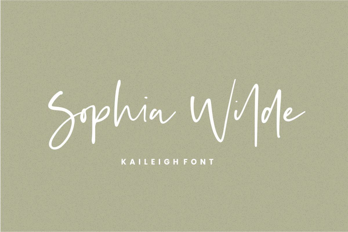 Kaileigh - Casual Script, a Script Font by Sronstudio (Photo 8 of 13)