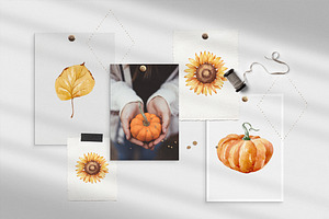 Watercolor Thanksgiving Clip Art