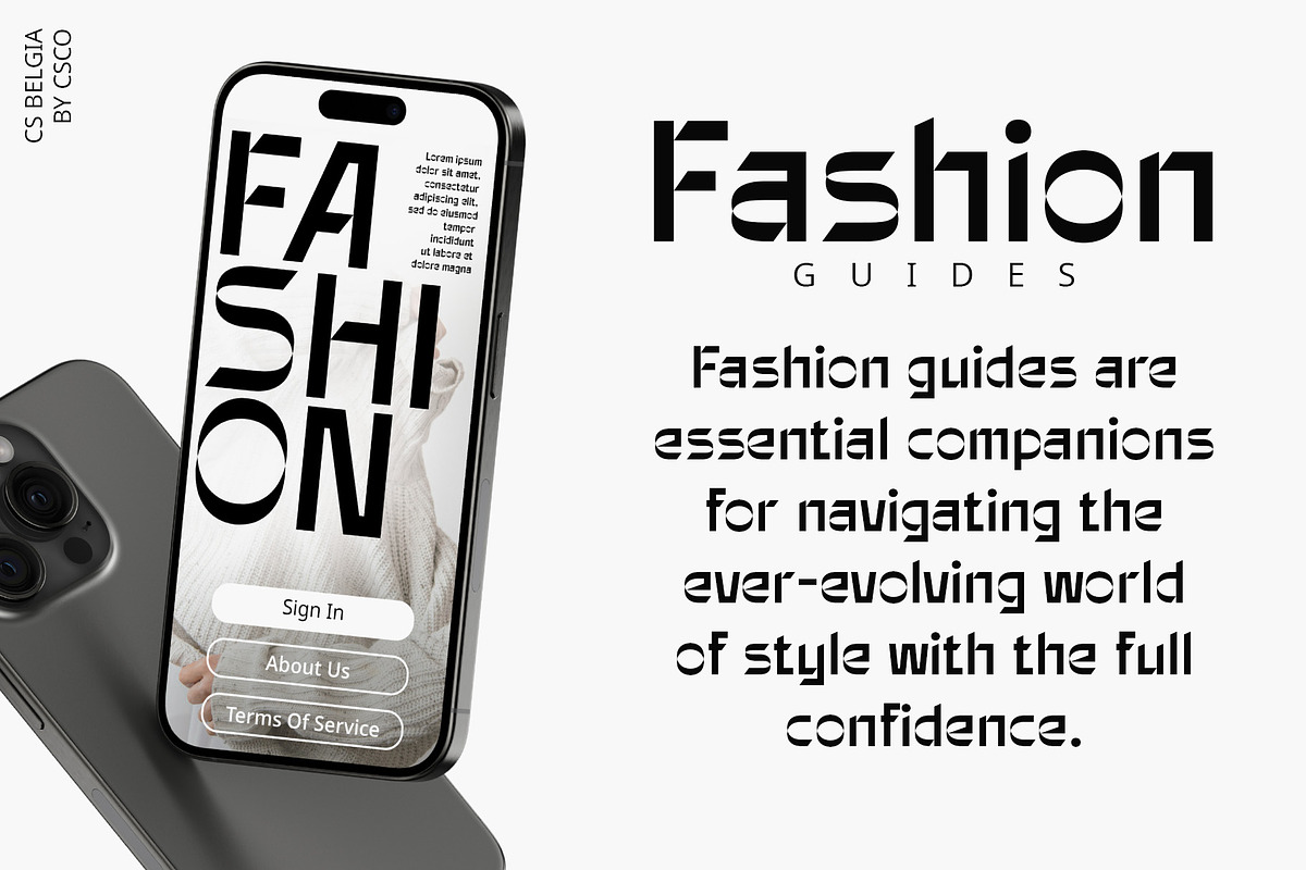 CS Belgia – Display Typeface, a Sans Serif Font by Craft Supply Co. (Photo 6 of 8)