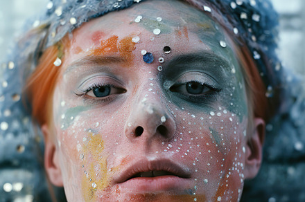 Painted Fantasy Makeup, a Person Photo by k.tay