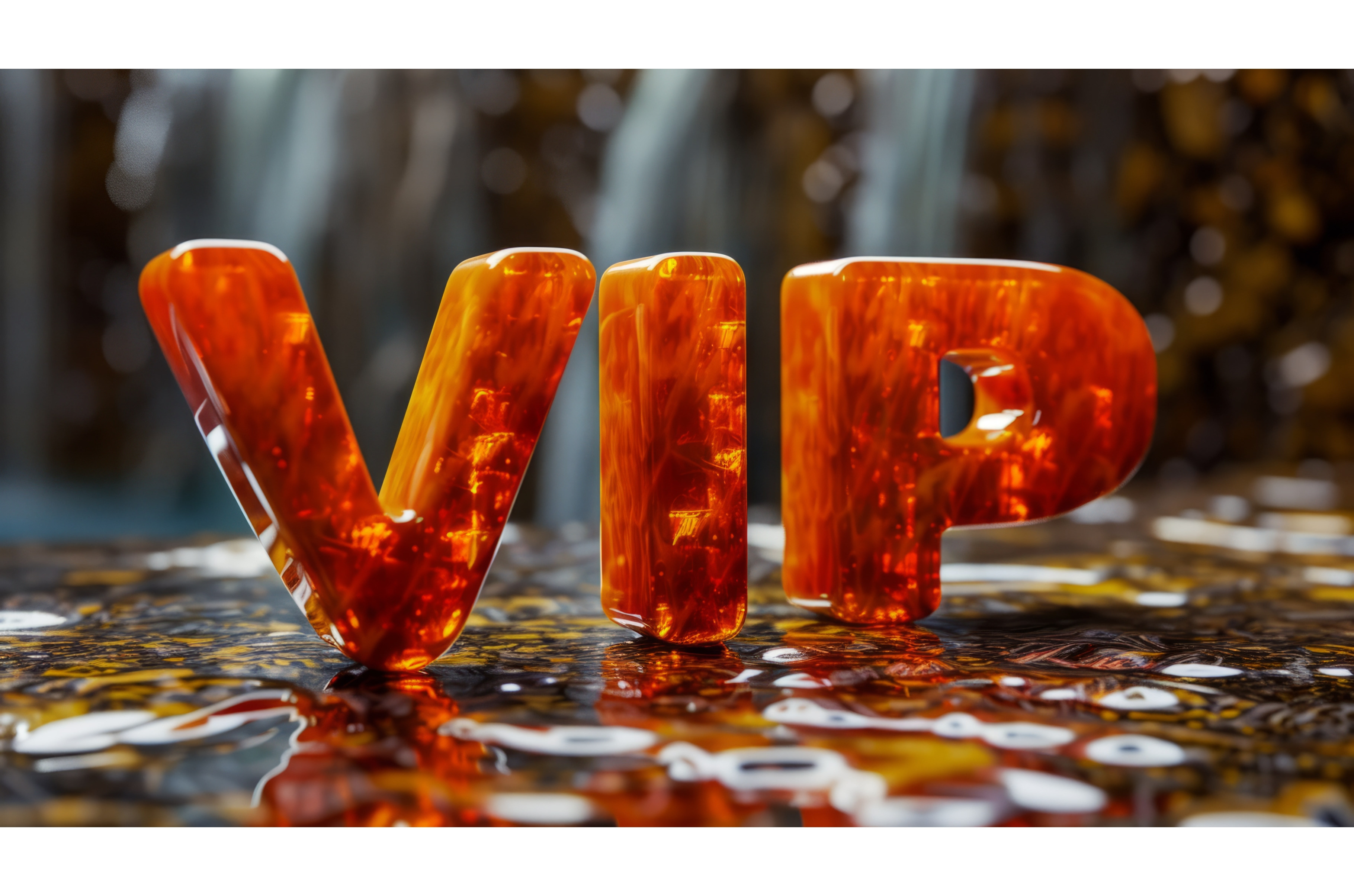 Orange Marble VIP concept art poster, a Texture Illustration by Visual ...